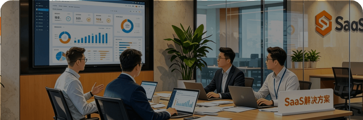中企销GEO优化某SaaS企业案例场景，助力品牌AI可见度与线索量显著提升